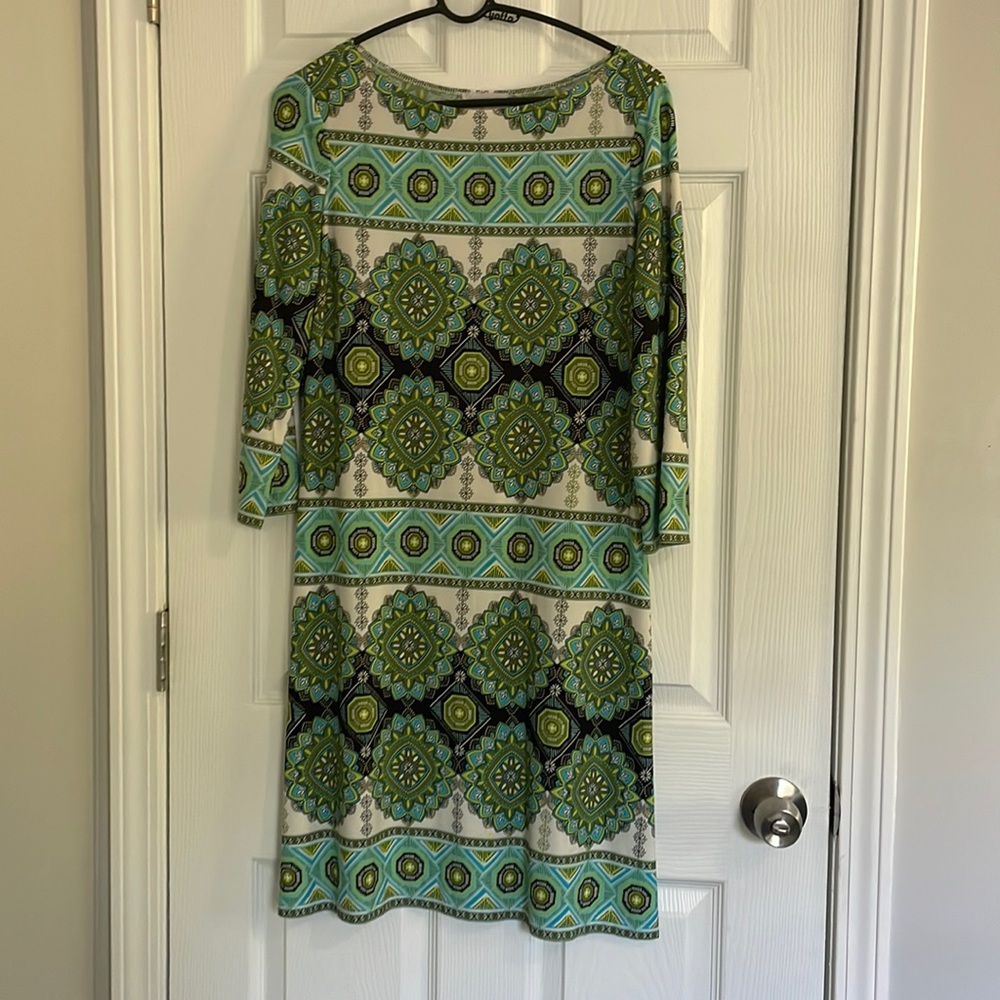 London Times printed dress